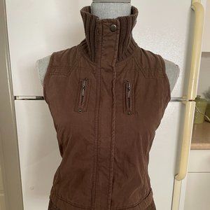 SANDWICH Brown Fall Winter Cotton Blend Vest